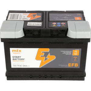 90-01444 | MTX Energy EFB käivitusaku 70 Ah/650 A P278 x L175 x K190 -+
