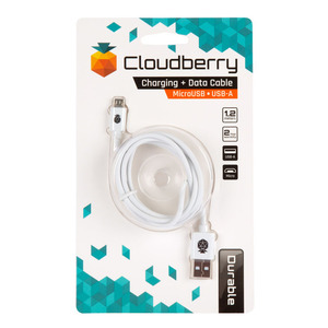 95-01083 | Cloudberry Micro USB-kaabel 1,2 m, valge