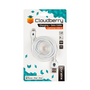 95-01087 | Cloudberry Lightning USB-kaabel 1,2 m, valge