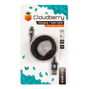 95-01090 | Cloudberry Micro USB-kaabel 2 m, must