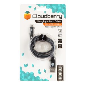 95-01125 | Cloudberry Rugged Micro USB-kaabel 1,2 m, hall