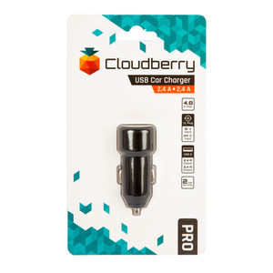 95-01146 | Cloudberry 4,8 A autolaadija 2 x USB 2,4 A
