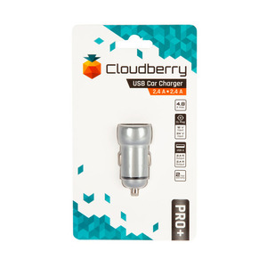 95-01148 | Cloudberry Zinc 4,8 A autolaadija 2 x USB 2,4 A