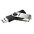 95-01338 | Hama Rotate mälupulk USB 32GB USB 2.0, 10 MB/s, must/hõbedane