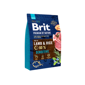 96-00181 | Brit Premium by Nature Sensitive koeratoit, lambaliha tundliku seedimisega koera