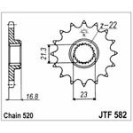 98-17856 | JT eesmine ketiratas Yamaha 600cc z16 (JTF582.16)