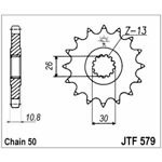 98-17859 | JT eesmine ketiratas Yamaha 1000/1200/1300/1700cc z17 (JTF579.17)
