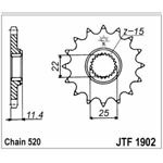 98-17892 | JT eesmine ketiratas KTM 400-690cc z15 (JTF1902.15)