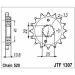 98-17935 | JT eesmine ketiratas Kawasaki 600cc z15 (JTF1307.15)