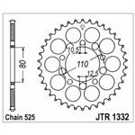 98-19013 | JT tagumine ketiratas Honda 500/750cc z40 (JTR1332.40)