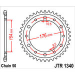 98-19027 | JT tagumine ketiratas Honda 750/800cc z43 (JTR1340.43)