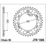 98-19033 | JT tagumine ketiratas Honda 1000cc z40 (JTR1306.40)