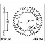 98-19092 | JT tagumine ketiratas Yamaha 250/600/660cc z45 (JTR857.45)