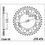 98-19094 | JT tagumine ketiratas Yamaha 600-1000cc z46 (JTR479.46)