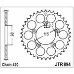 98-19145 | JT tagumine ketiratas KTM 60/65cc z46 (JTR894.46)