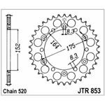 98-19171 | JT tagumine ketiratas Yamaha 125-350cc z50 (JTR853.50)