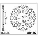 98-19178 | JT tagumine ketiratas Yamaha 125/350cc z52 (JTR1842.52)