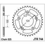 98-19205 | JT tagumine ketiratas Ducati 750-1000cc z39 (JTR744.39)