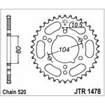 98-19231 | JT tagumine ketiratas Kawasaki 600cc z40 (JTR1478.40)