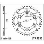 98-19248 | JT tagumine ketiratas Honda 125cc z54 (JTR1258.54)