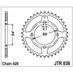 98-19304 | JT tagumine ketiratas Yamaha 125cc z45 (JTR838.45)