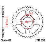 98-19359 | JT tagumine ketiratas Yamaha 125cc z39 (JTR838.39)