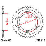 98-19436 | JT tagumine ketiratas Honda 250/650cc z46 (JTR210.46)