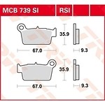 98-22161 | TRW-Lucas sinter tagapiduriklotsid Suzuki/Yamaha RM-Z/YZ